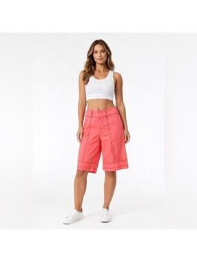 NWT $98 FREE PEOPLE All Star Shorts in Neon Coral  SIZE L #1384